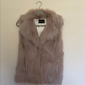 Fur Vest in Tan